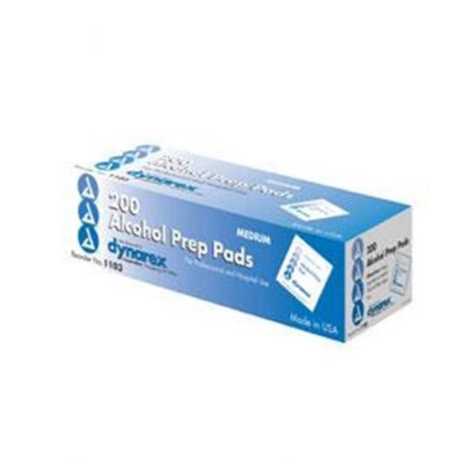 Dynarex Medium Alcohol Prep Pads (Not listed)