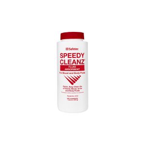 Speedy Cleanz, cleans up spills fast.