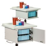 Clinton One & Two Bin Phlebotomy Carts