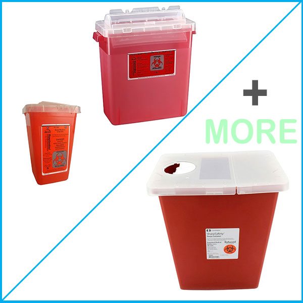 Sharps Container, 1 Quart, Disposable