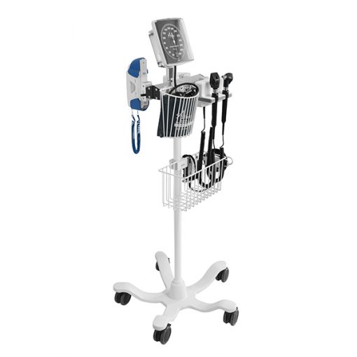 Rollstand-Mounted Mobile Diagnostic Station - LED Coaxial Ophthalmoscope