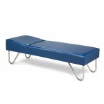 Chrome-leg recovery couch