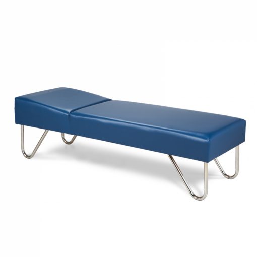 Chrome-leg recovery couch
