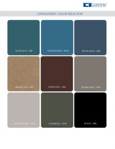 Upholstery Color Swatch | Bolsters, Wedges, Pillows 