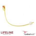 1420C Dover™ 2-Way Hydrogel Coated Latex Coude Tip Urethral Urinary Catheter, 20FR, 30ML