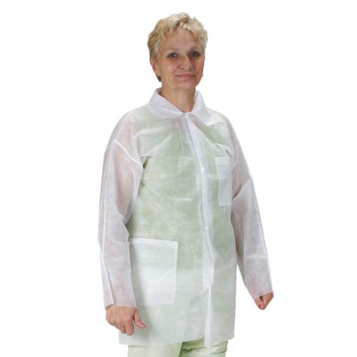 White Disposable Lab Coat