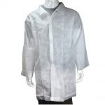 White Disposable Lab Jacket (No Pockets) Large Only