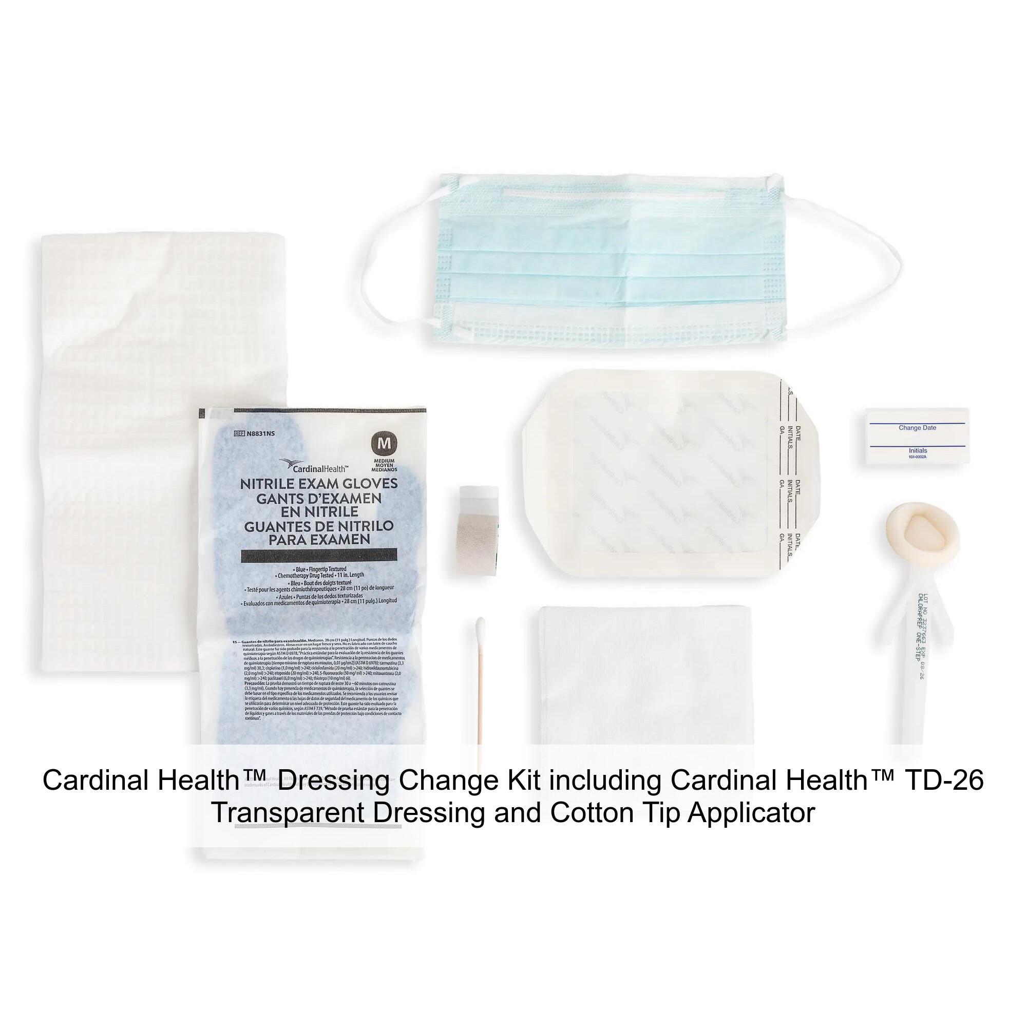Cardinal Health™ Dressing Change Kit including Cardinal Health™ TD-26 ...
