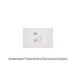 Cardinal Health™ Suture Removal Tray including Iris Scissors, Straight, 4.5IN and Adson Forceps, Serrated