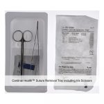 Cardinal Health™ Suture Removal Tray including Iris Scissors, Straight, 4.75IN and Adson Forceps, Serrated, for California Customers Only