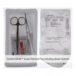 Cardinal Health™ Suture Removal Tray including Littauer Scissors, 4.75IN and Adson Forceps, Serrated, for California Customers Only
