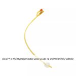 Dover™ 2-Way Hydrogel Coated Latex Coude Tip Urethral Urinary Catheter, 22FR, 30ML