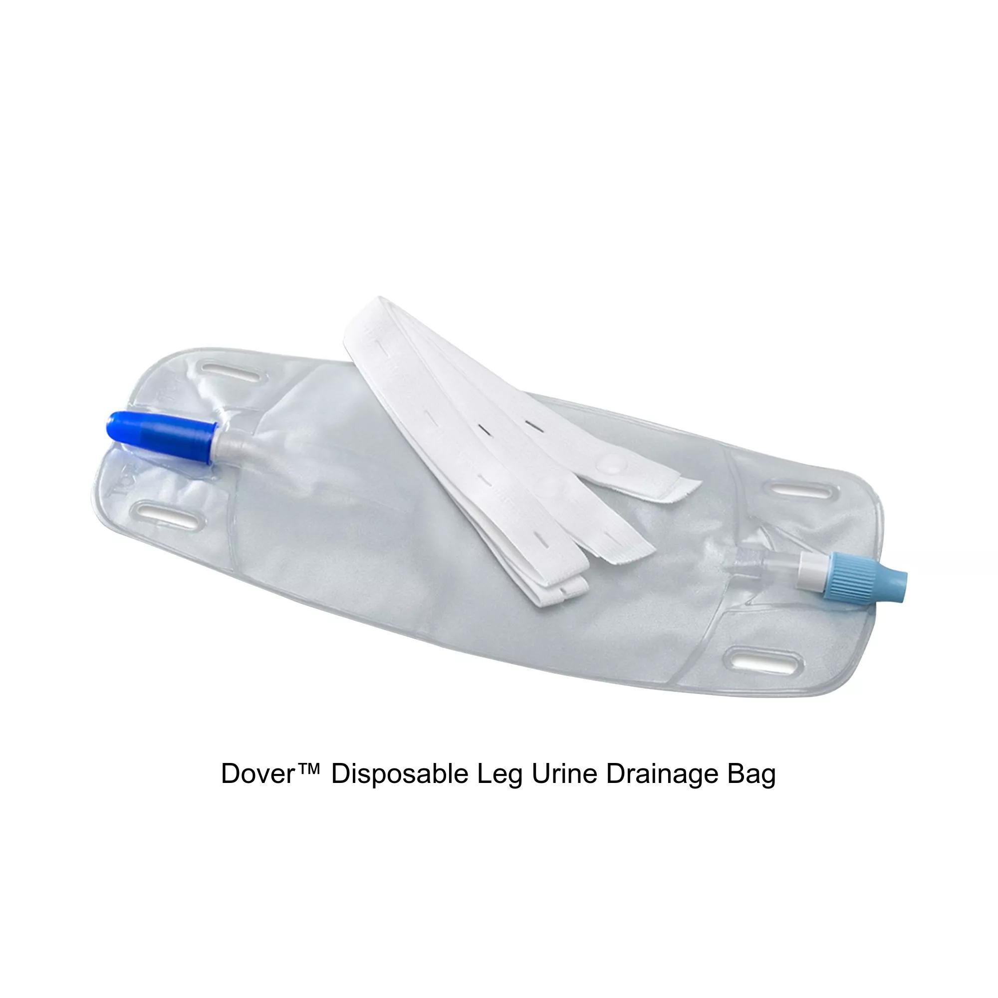 Dover™ Disposable Leg Urine Drainage Bag, 503ML