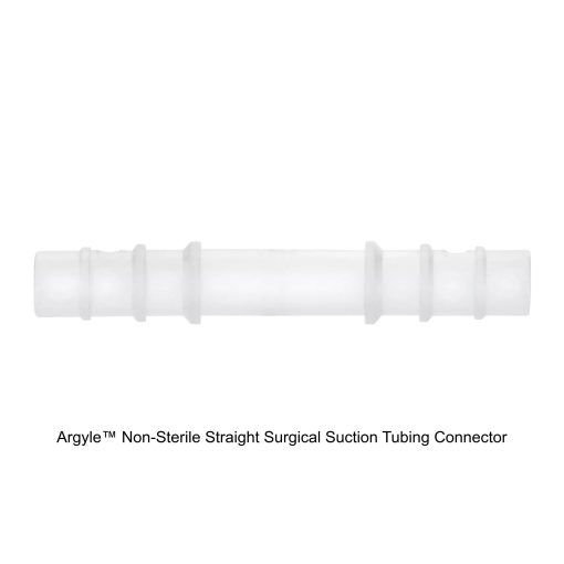 Argyle™ Non-Sterile Straight Surgical Suction Tubing Connector, 0.313IN