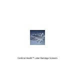 Cardinal Health™ Lister Bandage Scissors, Angled Nodule/Blunt, Polished, 5.5IN