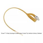 Dover™ 2-Way Hydrogel Coated Latex Coude Tip Urethral Urinary Catheter, 18FR, 5ML