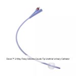 Dover™ 2-Way Foley Silicone Coude Tip Urethral Urinary Catheter, 12FR, 5ML