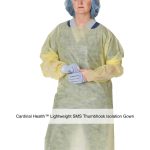 Cardinal Health™ Lightweight SMS Thumbhook Isolation Gown, Yellow, X-Large
