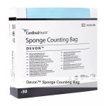 Devon™ Sponge Counting Bag, 5/10 Pocket, Single Use, Blue Back
