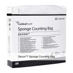 Devon™ Sponge Counting Bag, 5/10 Pocket, Single Use, White Back