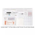 Cardinal Health™ 32 Piece Safety Lumbar Puncture Tray with Spinal Needle, 22GA, 3.5IN and Drug