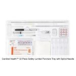 Cardinal Health™ 32 Piece Safety Lumbar Puncture Tray with Spinal Needle, 22GA, 3.5IN and Drug