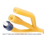 Dover™ 3-Way Foley Hydrogel Coated Latex Urethral Urinary Catheter, 22FR, 30ML