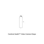 Cardinal Health™ Video Camera Drape, Elastic Tip, Telescopic Fold with Cuff and Adhesive Closure Strip, 7 x 96IN