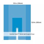 Cardinal Health™ Sterile Split Surgical Drape, 92 x 120IN