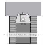 Cardinal Health™ Sterile Reinforced Cesarean Birth Surgical Drape, 77 x 122IN