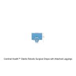 Cardinal Health™ Sterile Robotic Surgical Drape with Attached Leggings, 124 X 125IN