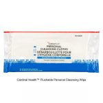 Cardinal Health™ Flushable Personal Cleansing Wipe, Fragrance Free, 8 X 10IN, 42 Count
