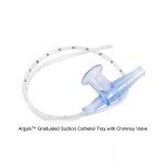 Argyle™ Graduated Suction Catheter Tray with Chimney Valve, Coil Packed, 8FR