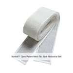 Kendall™ Open Weave Mesh Tab Style Abdominal Belt, White, 2 x 52IN
