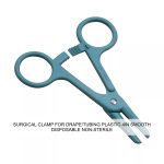 SURGICAL CLAMP FOR DRAPE/TUBING PLASTIC 4IN SMOOTH DISPOSABLE NON-STERILE