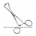 DEVON™ SURGICAL CLAMP FOR DRAPE METAL REUSABLE NON-STERILE