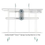 Cardinal Health™ Devon™ Sponge Counting Rack for I.V. Pole, Single