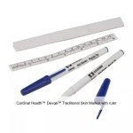Cardinal Health™ Devon™ Traditional Skin Marker with ruler, 9 cm ruler cap, Fine tip, Sterile