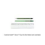 Cardinal Health™ Devon™ Dual Tip Skin Marker with ruler/labels, 9 cm ruler cap, Regular/Fine tip, Sterile