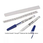 Cardinal Health™ Devon™ Traditional Skin Marker with labels, 9 cm ruler cap, bulk, Regular tip, Nonsterile