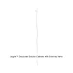Argyle™ Graduated Suction Catheter with Chimney Valve, Straight Packed, 12FR