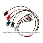 Kendall™ Model D-3A1150 DIN to Snap Unshielded Reusable EKG Leadwire, Brown, 18IN