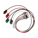 Kendall™ Model D-41303 DIN to Pinch Unshielded Reusable EKG Leadwire Set, 3 Lead, White, Black, Green, 24IN