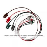 Kendall™ Model D-3A1350 DIN to Snap Unshielded Reusable EKG Leadwire, Brown, 24IN