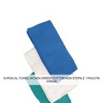 SURGICAL TOWEL WOVEN GREEN COTTON NON-STERILE 17INX27IN 10PACK