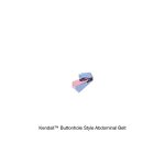 Kendall™ Buttonhole Style Abdominal Belt, Pink and Blue, 2.375 x 48IN
