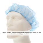 Cardinal Health™ Non-Woven Spunbond Polypropylene Comfort Bouffant Cap, Blue, 21IN