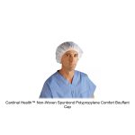 Cardinal Health™ Non-Woven Spunbond Polypropylene Comfort Bouffant Cap, Celebration Print, White, 25IN