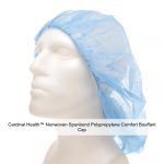 Cardinal Health™ Nonwoven Spunbond Polypropylene Comfort Bouffant Cap, Blue, 27IN