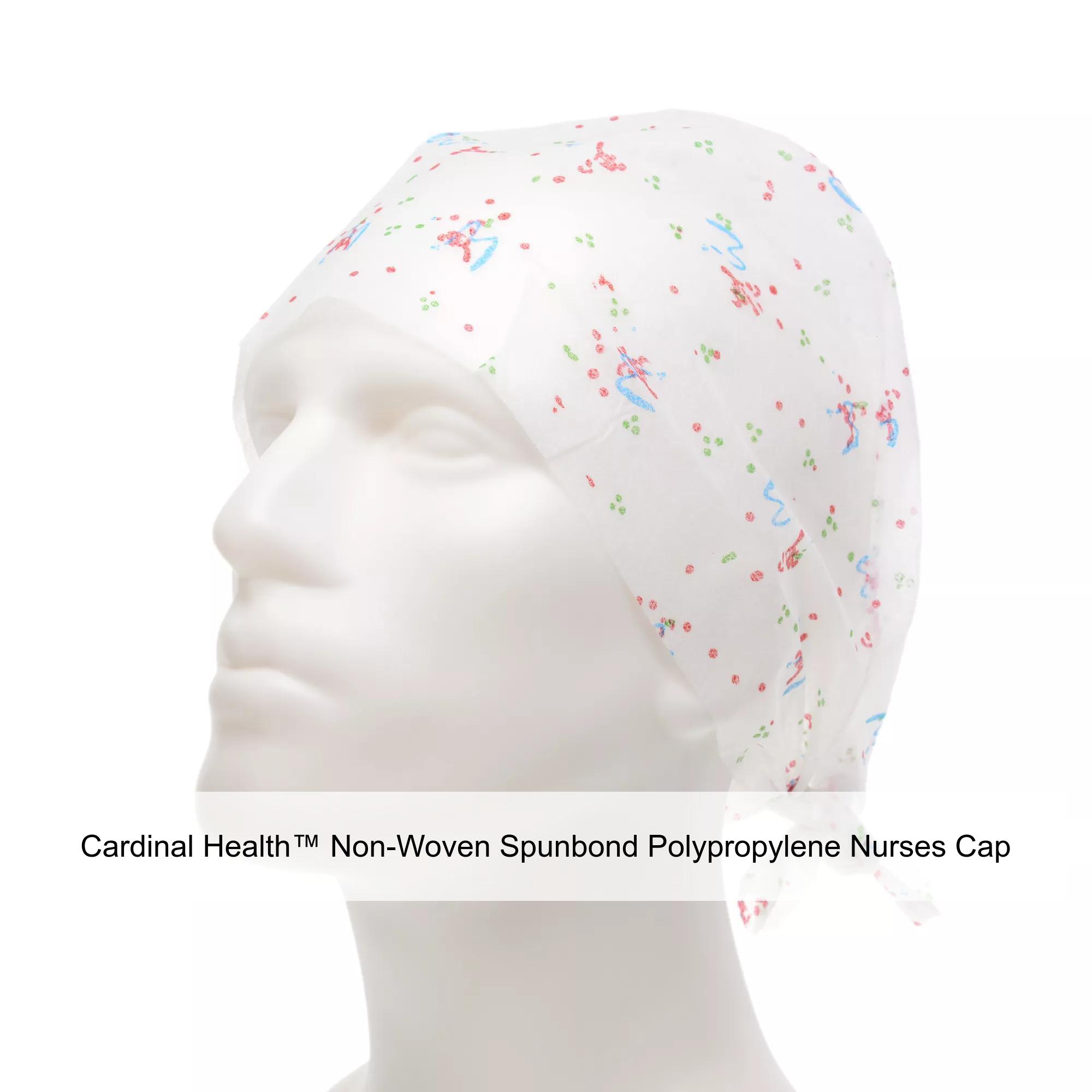 Cardinal Health™ Non-Woven Spunbond Polypropylene Nurses Cap, White